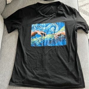 Starry Night/ The Creation of Adam Graphic Tee